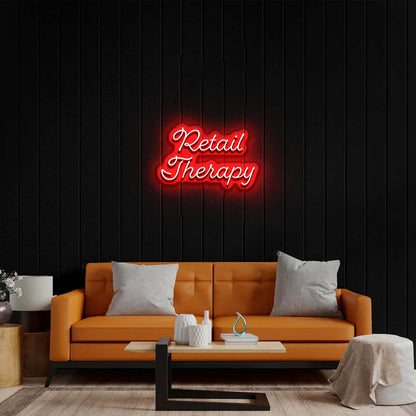 Retail Therapy - Premium Neon Artwork