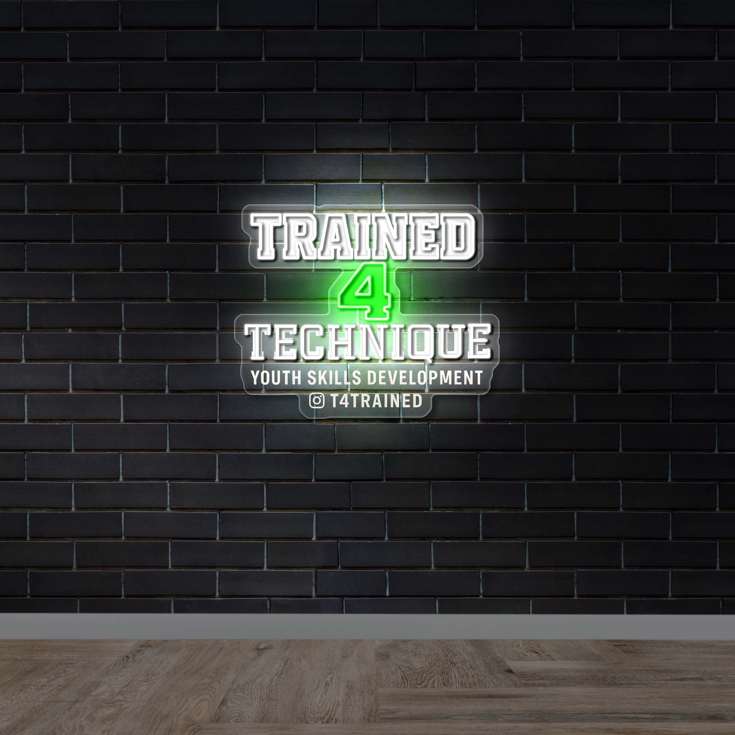 Trained 4 Technique - Premium Neon Artwork