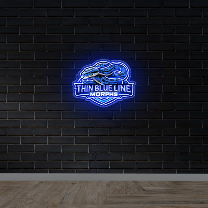 THIN BLUE LINE MORPHS - Premium Neon Artwork