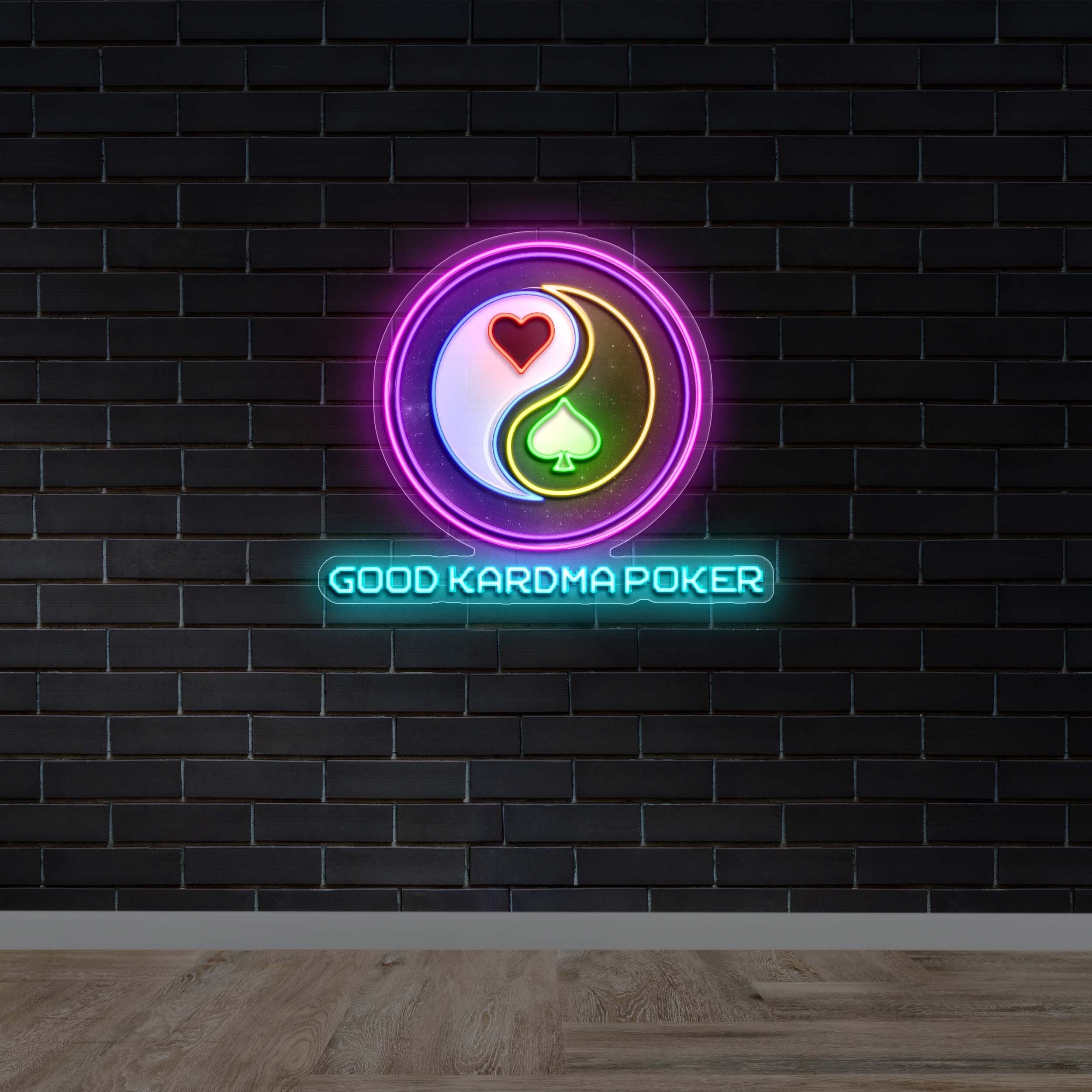 Good Karma Poker | 2nd Version - Premium Neon Artwork