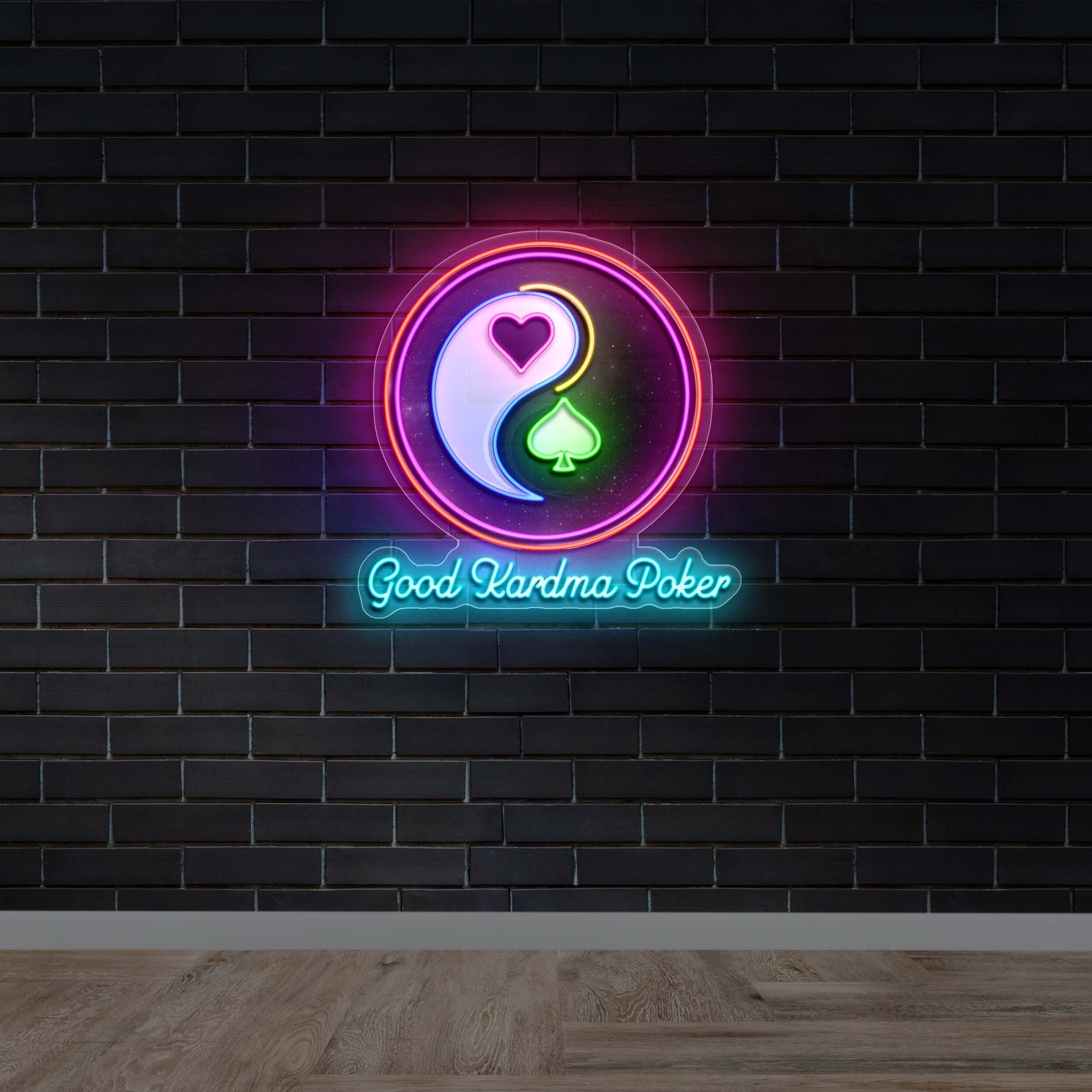 Good Kardma Poker - Premium Neon Artwork