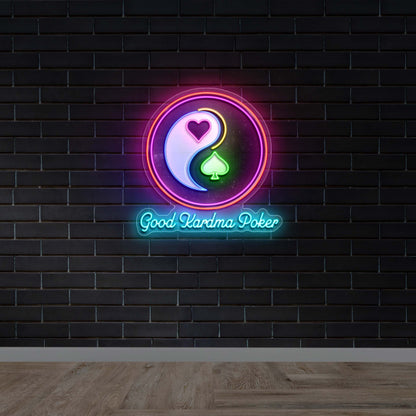 Good Kardma Poker - Premium Neon Artwork