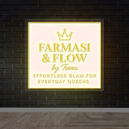 Farmasi & Flow - Premium Neon Artwork