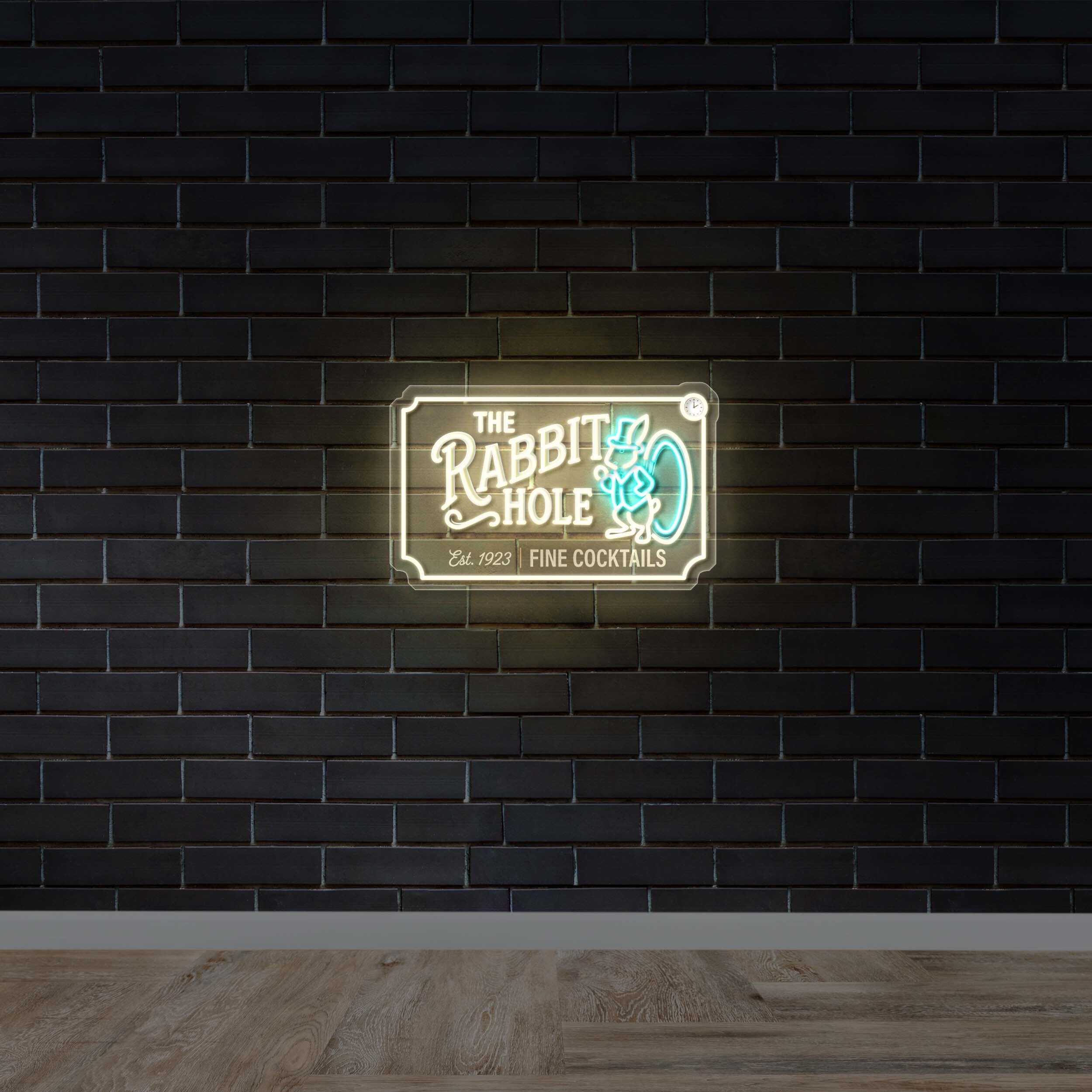 The Rabbit Hole - Premium Neon Artwork