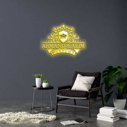 ARMAND & ALIM - Premium Neon Artwork