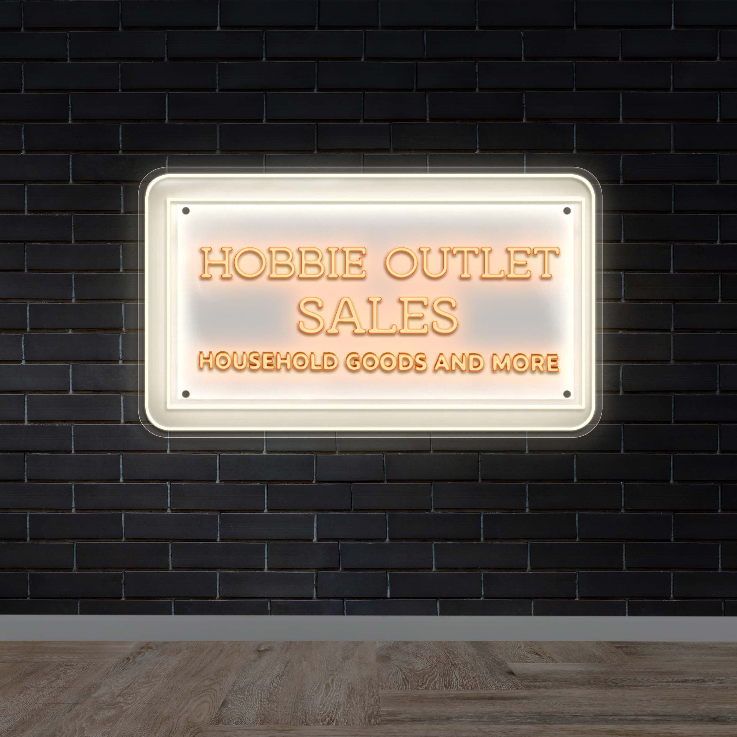 Hobbie Outlet Sales - Premium Neon Artwork