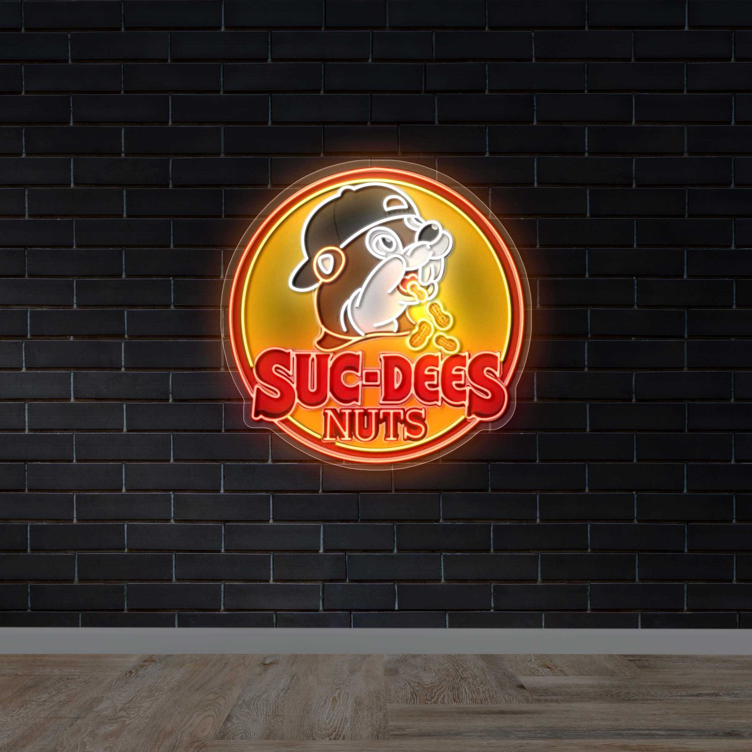 Suc-Dees Nuts - Premium Neon Artwork