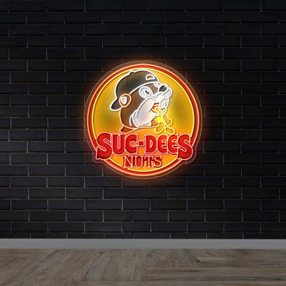 Suc-Dees Nuts - Premium Neon Artwork