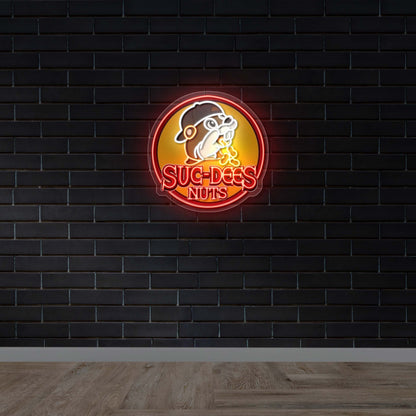 Suc-Dees Nuts - Premium Neon Artwork