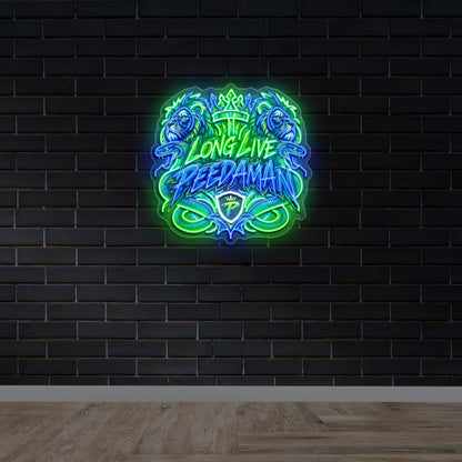 LONG LIVE PEEDAMAN - Premium Neon Artwork