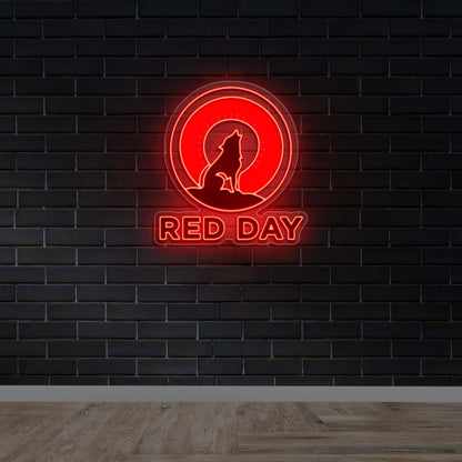 RED DAY - Premium Neon Artwork