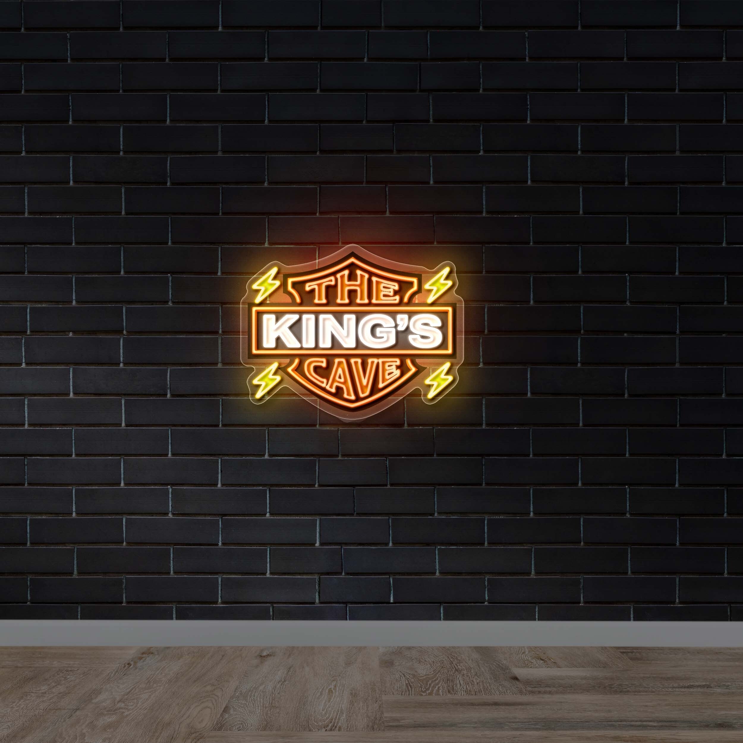 THE KING'S CAVE - Premium Neon Artwork