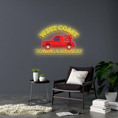WEST COAST TOWING & RECOVERY - Premium Neon Artwork