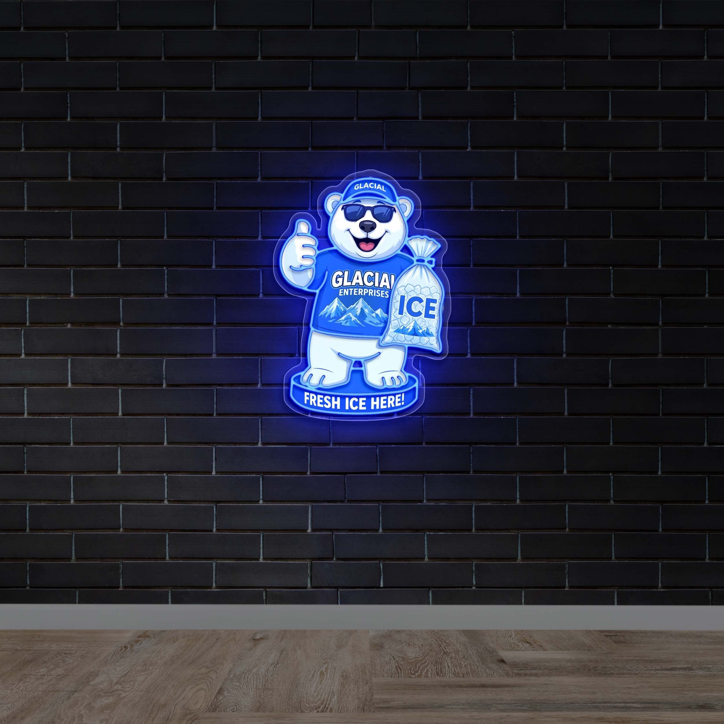Glacial Enterprises Ice - Premium Neon Artwork