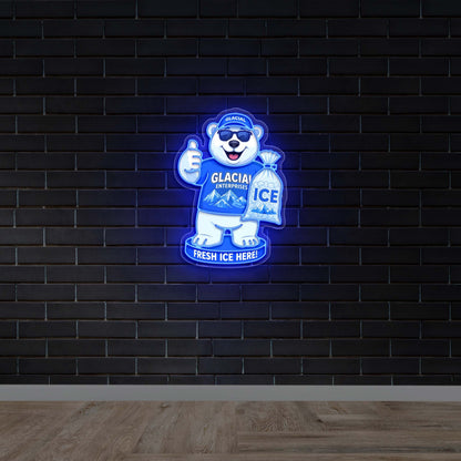 Glacial Enterprises Ice - Premium Neon Artwork