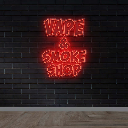 Vape & Smoke Shop - Premium Neon Artwork