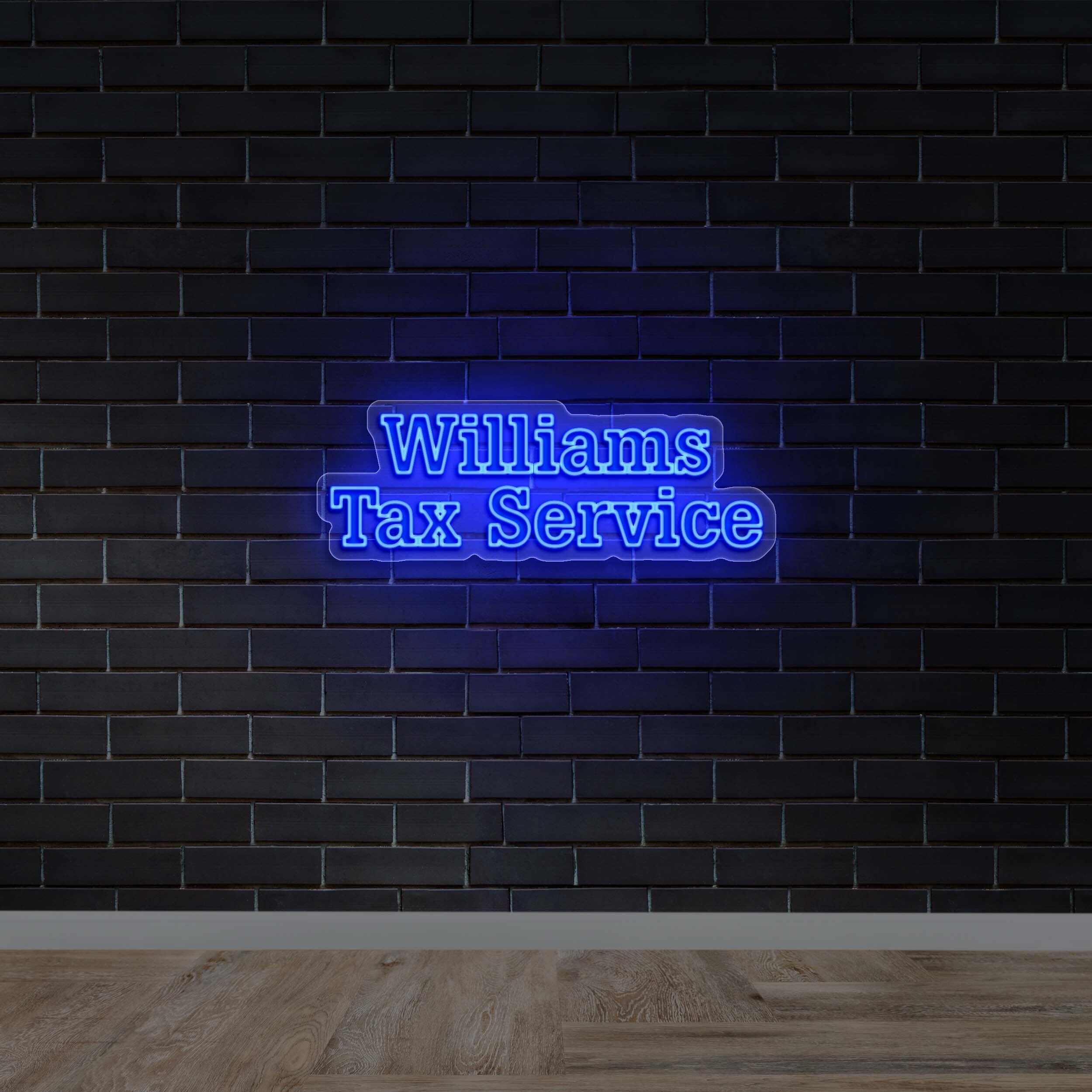 Williams Tax Service - Premium Neon Artwork
