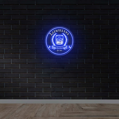 Llewellyn's Friends Welcome - Premium Neon Artwork