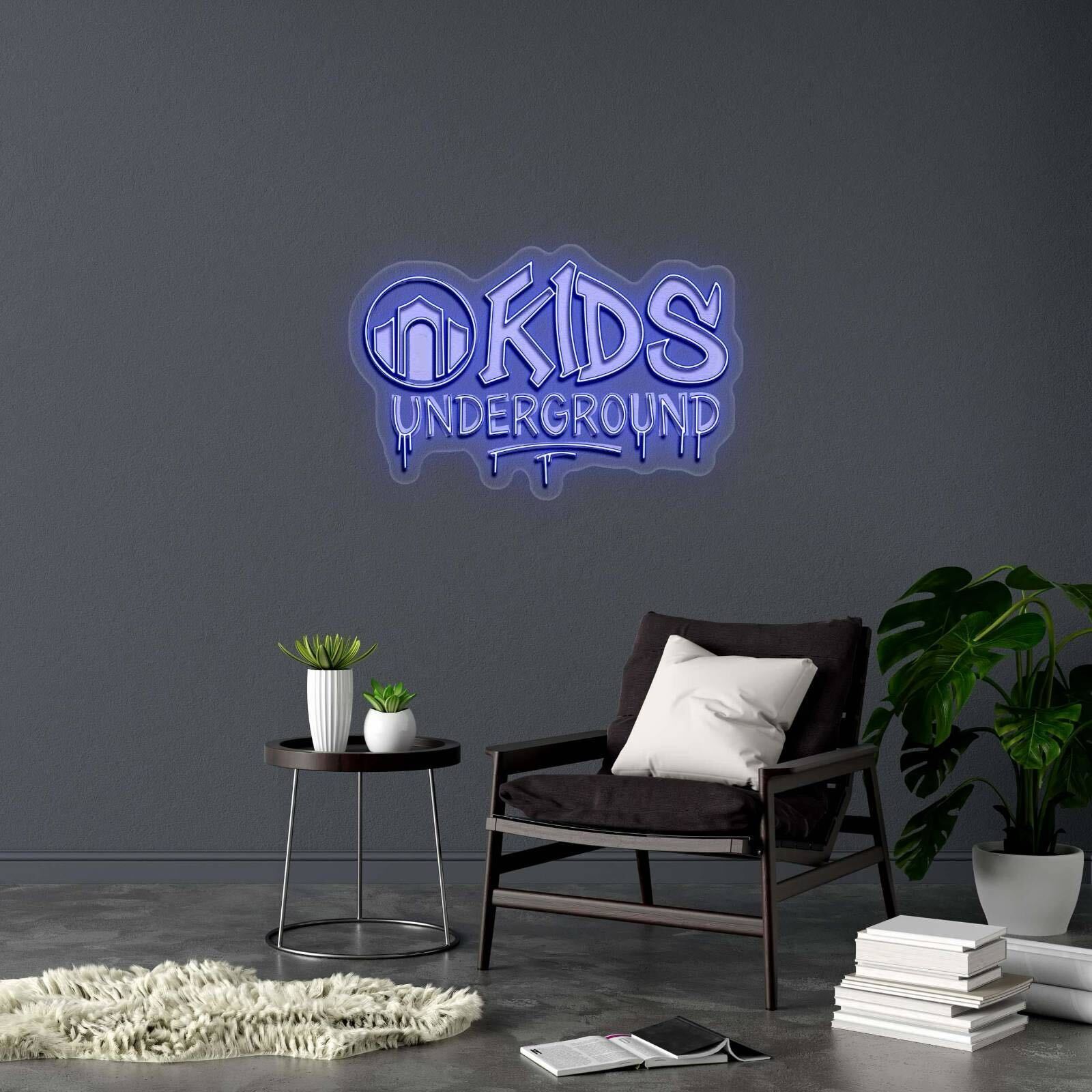 KIDS UNDERGROUND - Premium Neon Artwork