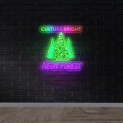 NEON FOREST - Premium Neon Artwork