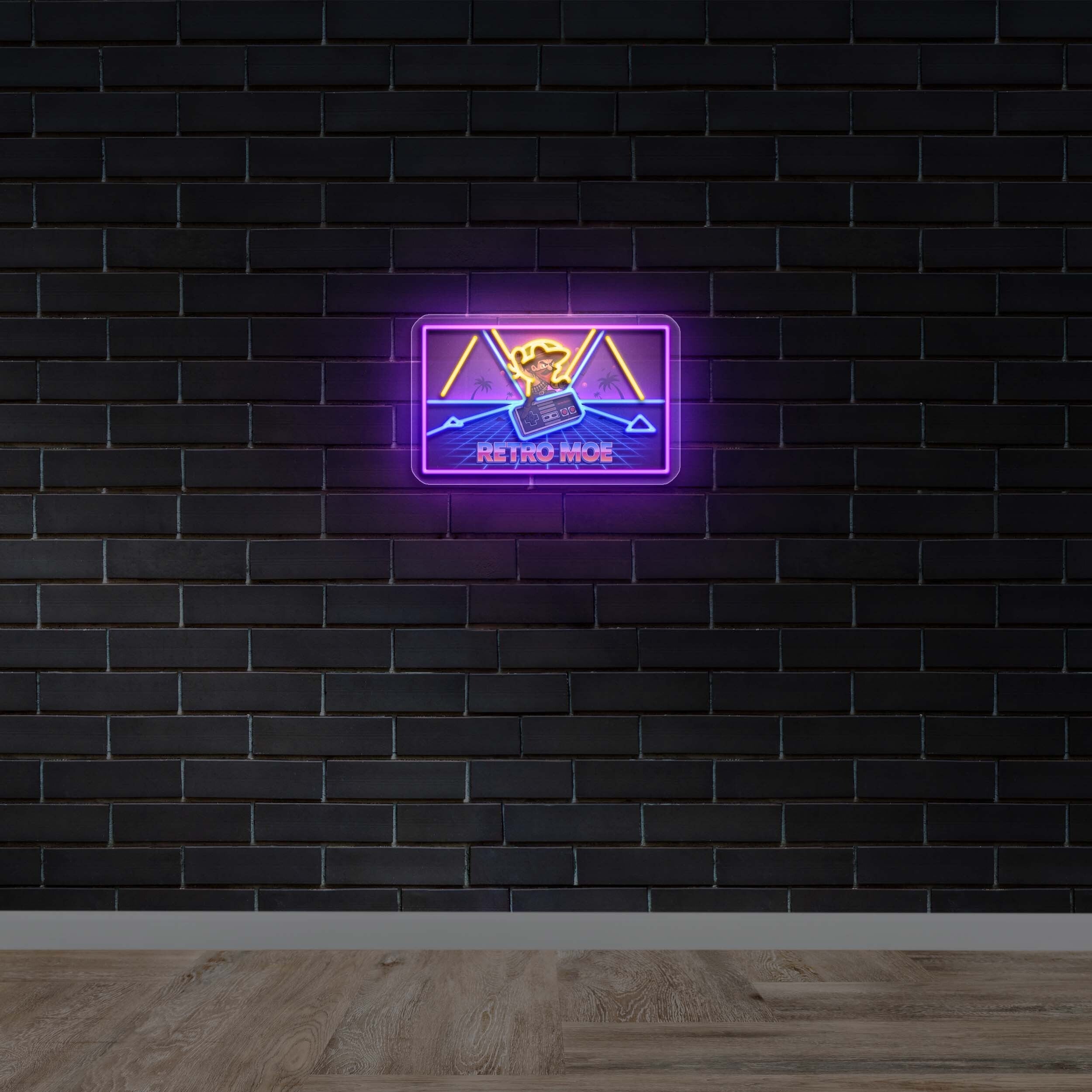 Retro Moe - Premium Neon Artwork