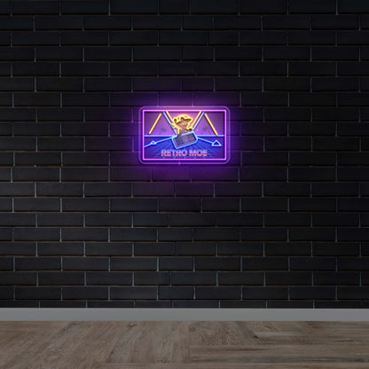 Retro Moe - Premium Neon Artwork