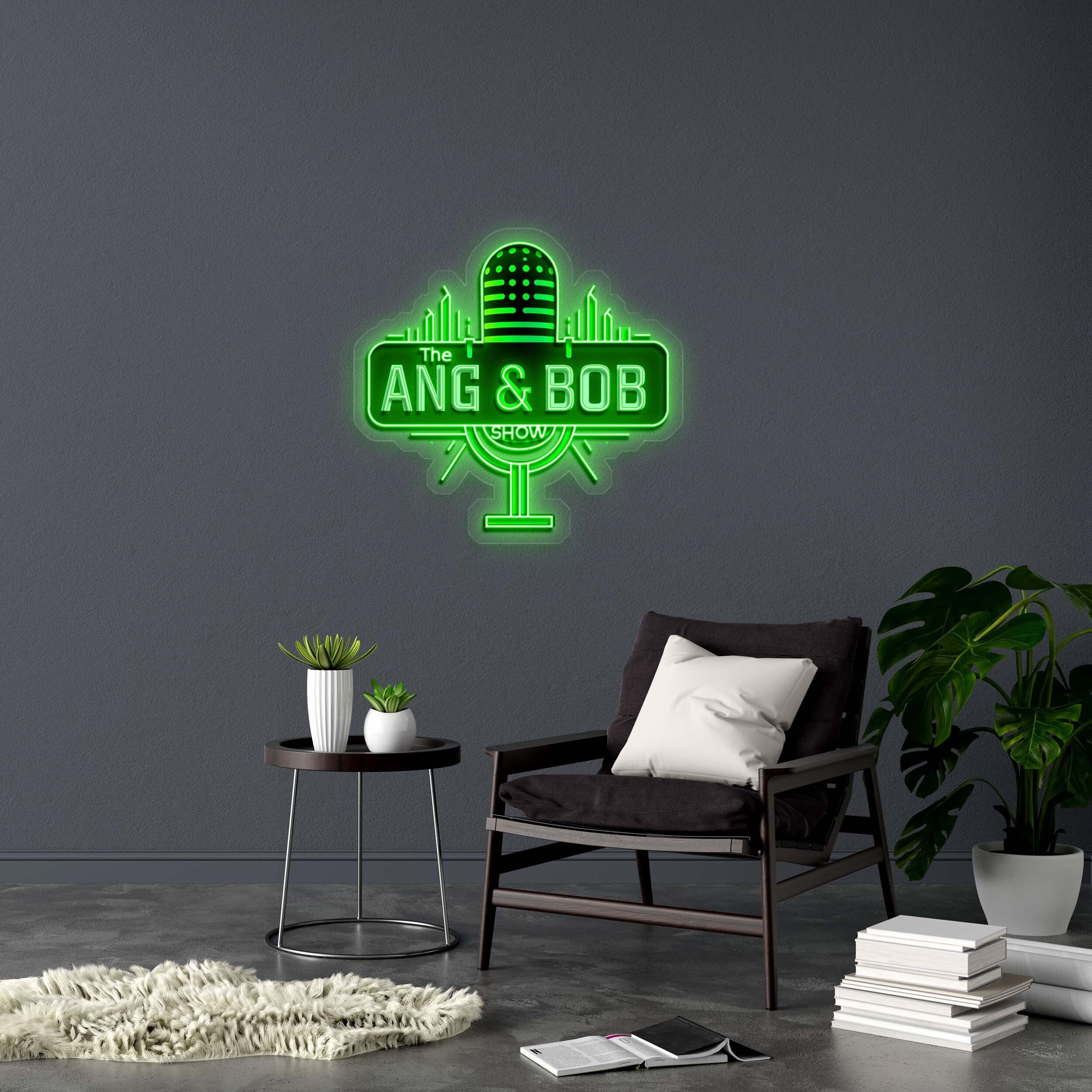 ANG & BOB - Premium Neon Artwork
