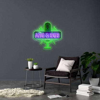 ANG & BOB - Premium Neon Artwork