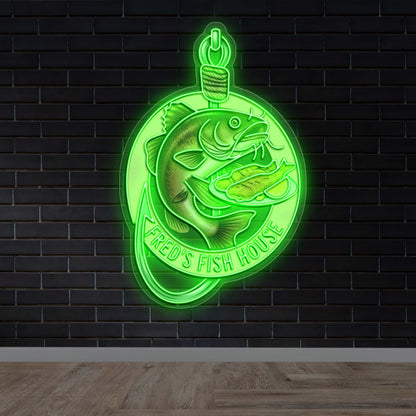 FRED'S FISH HOUSE | 2nd Version - Premium Neon Artwork