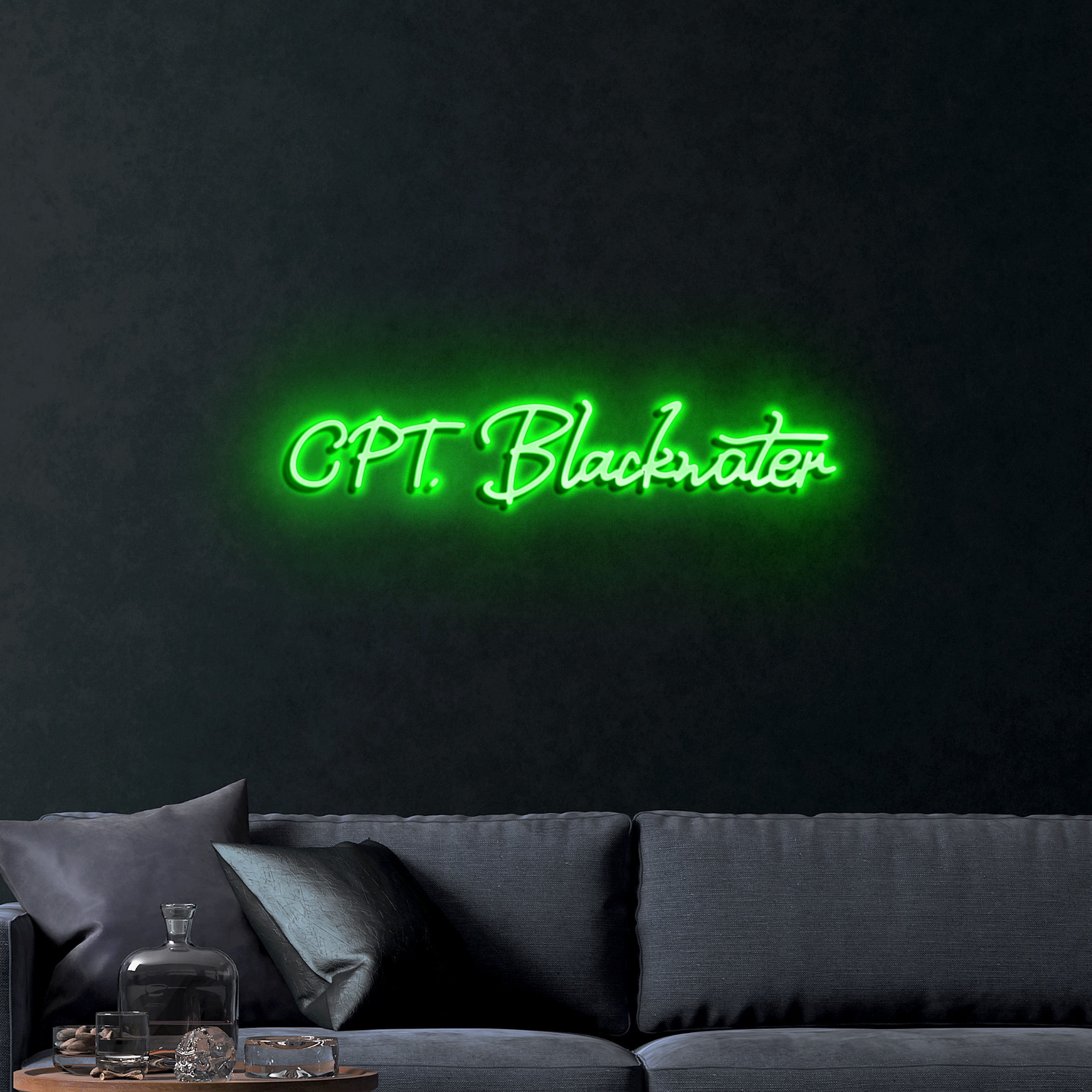 Cpt. Blackwater – Premium Neon Artwork
