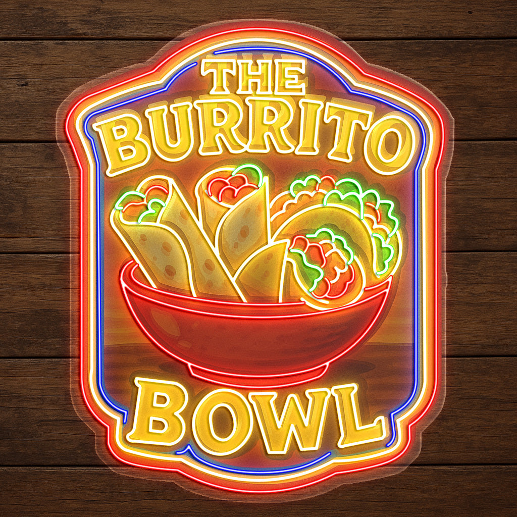 THE BURRITO BOWL - Premium Neon Artwork