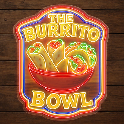 THE BURRITO BOWL - Premium Neon Artwork
