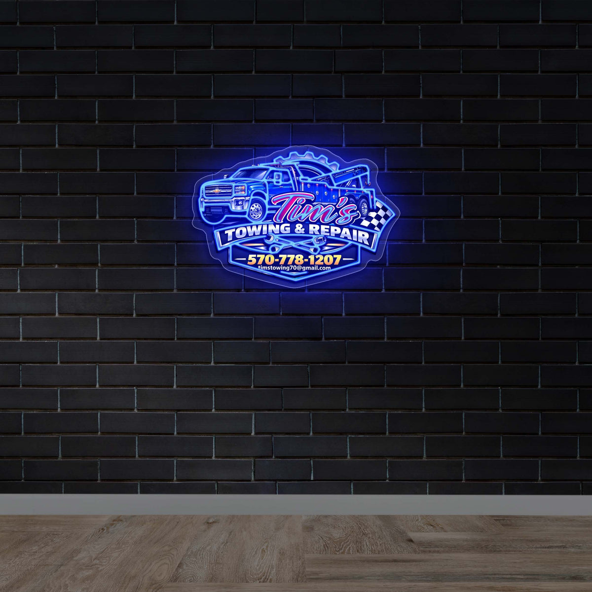 Tim's Towing & Repair - Premium Neon Artwork