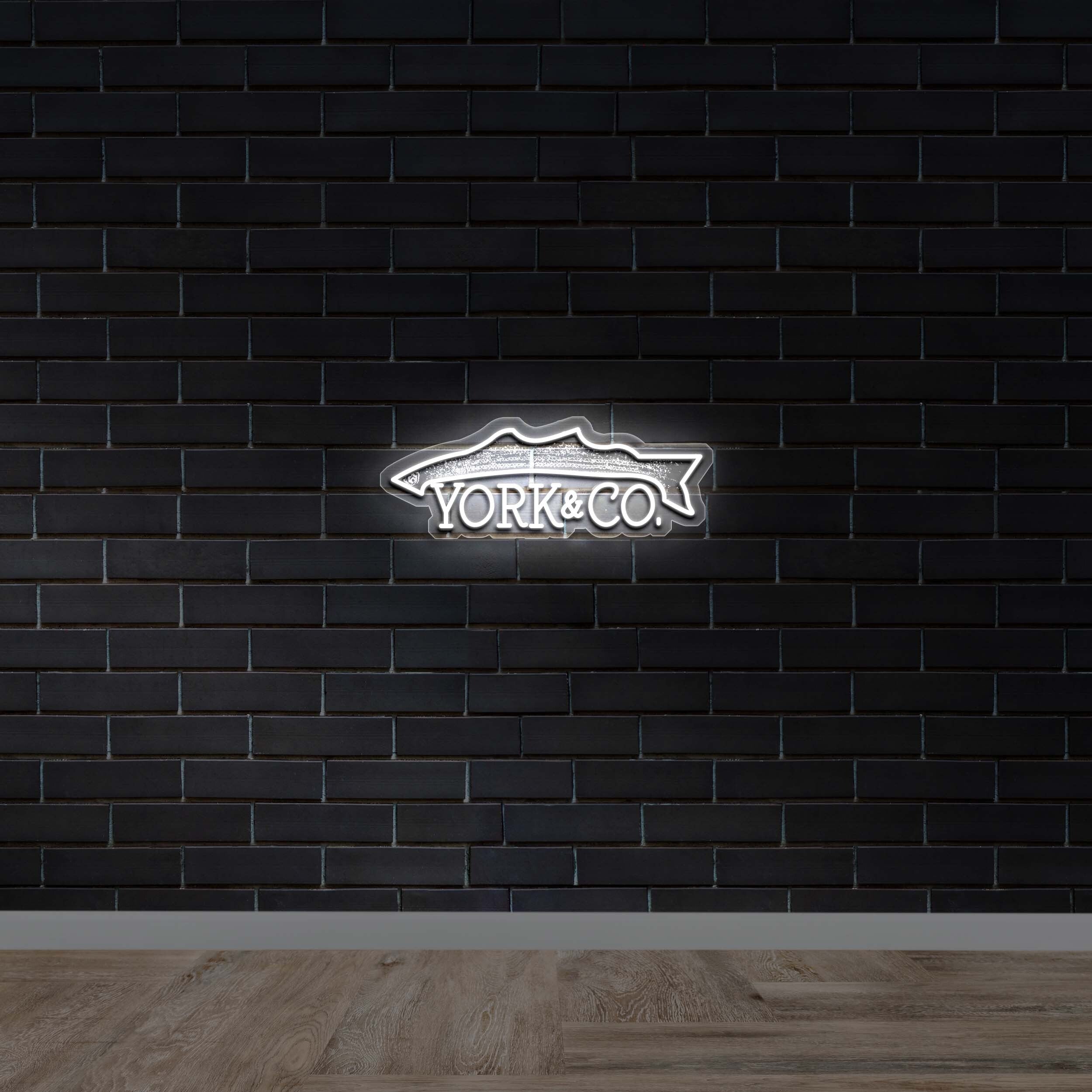 York & Co Bass Logo – Premium Neon Artwork