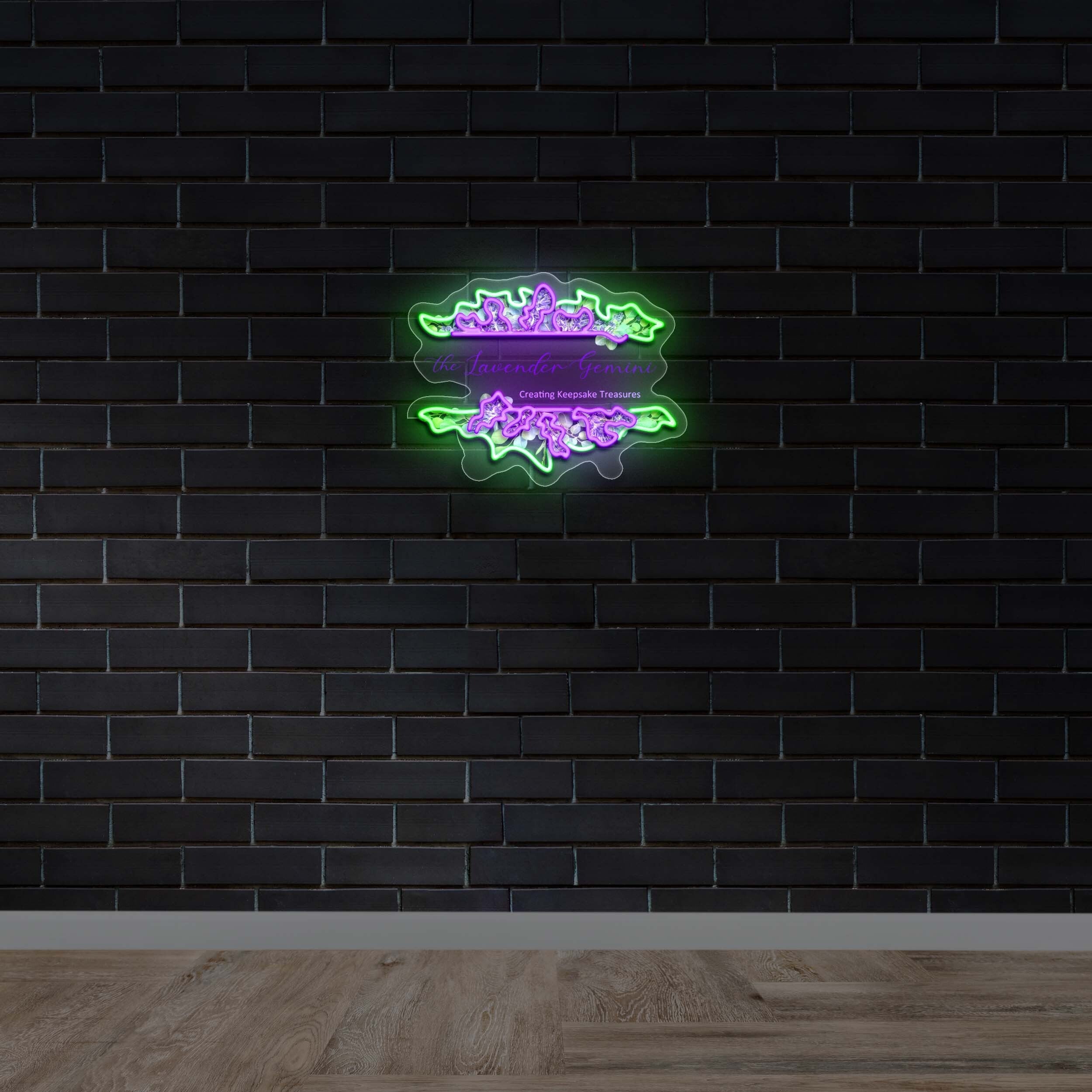 The Lavender Gemini - Premium Neon Artwork