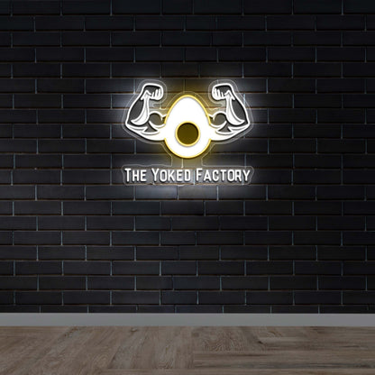 THE YOKED FACTORY - Premium Neon Artwork