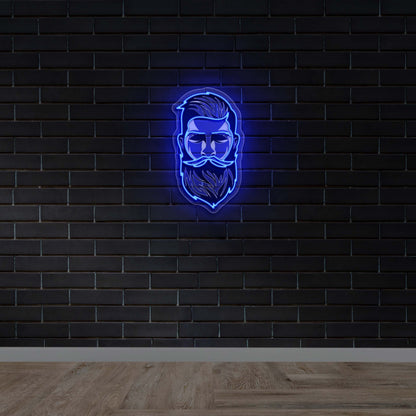 T. MIKES logo - Premium Neon Artwork