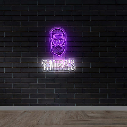 T. MIKES logo (version 2) - Premium Neon Artwork