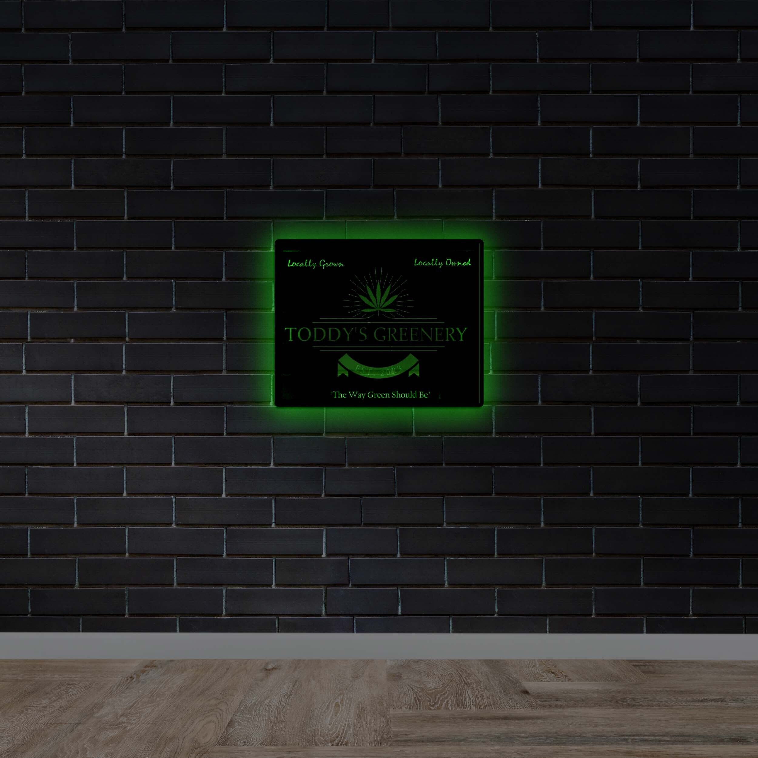 TODDY'S GREENERY Backlit Version - Premium Neon Artwork