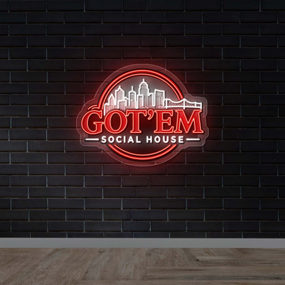 Got'em Social House - Premium Neon Artwork
