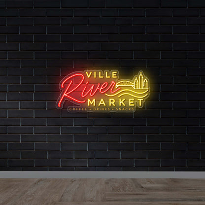 Ville River Market - Premium Neon Artwork