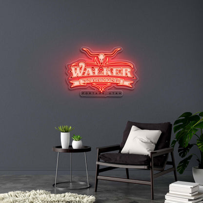 Walker Trucking - Premium Neon Artwork