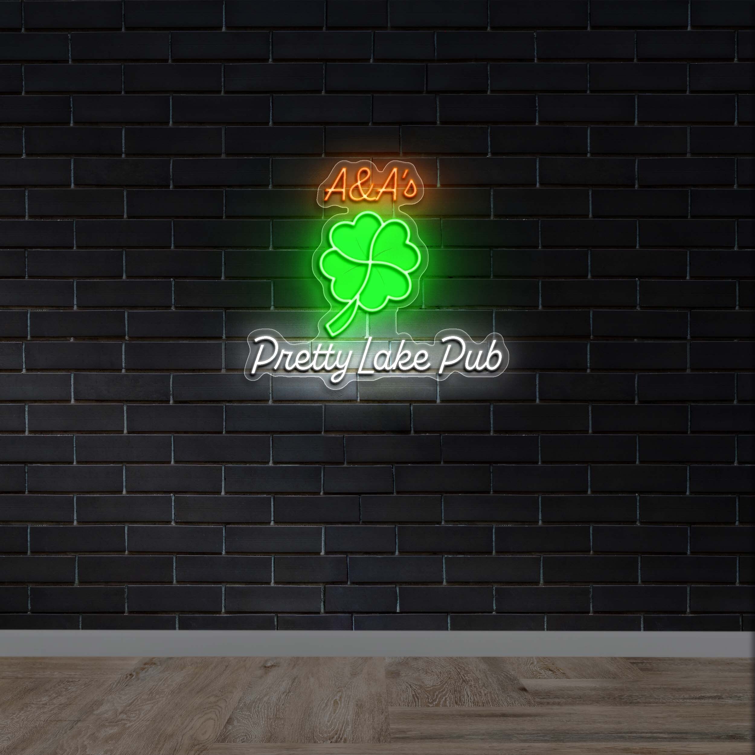 A & A's Pretty Lake Pub - Premium Neon Artwork