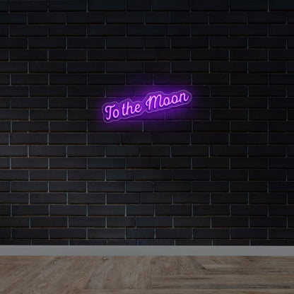 To the moon 2nd Version - Premium Neon Artwork