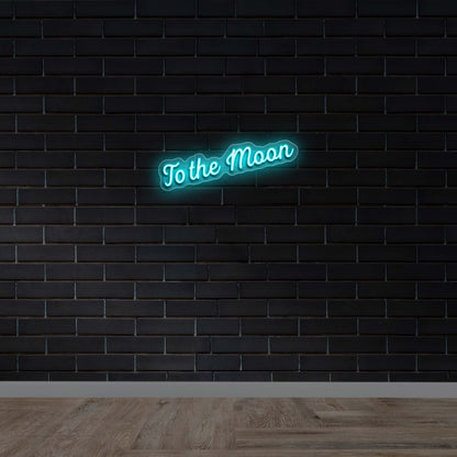 To the moon 2nd Version - Premium Neon Artwork