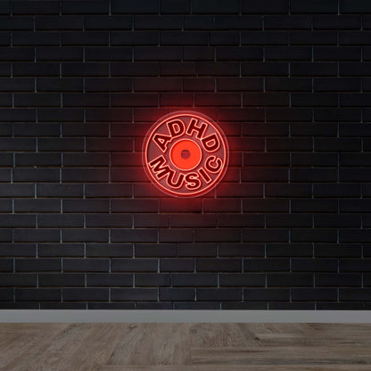 ADHD MUSIC - Premium Neon Artwork