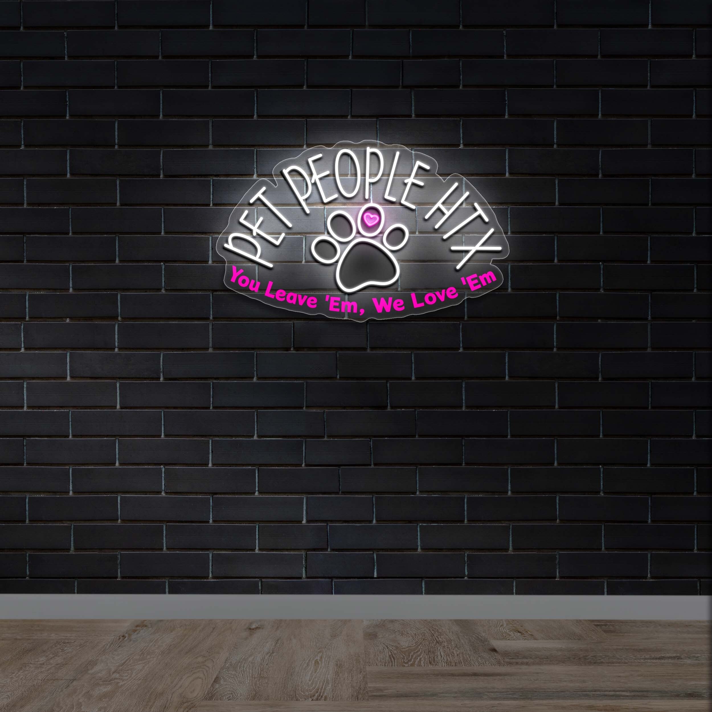Pet People HTX - Premium Neon Artwork