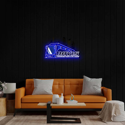 Davis Transportation - Premium Neon Artwork