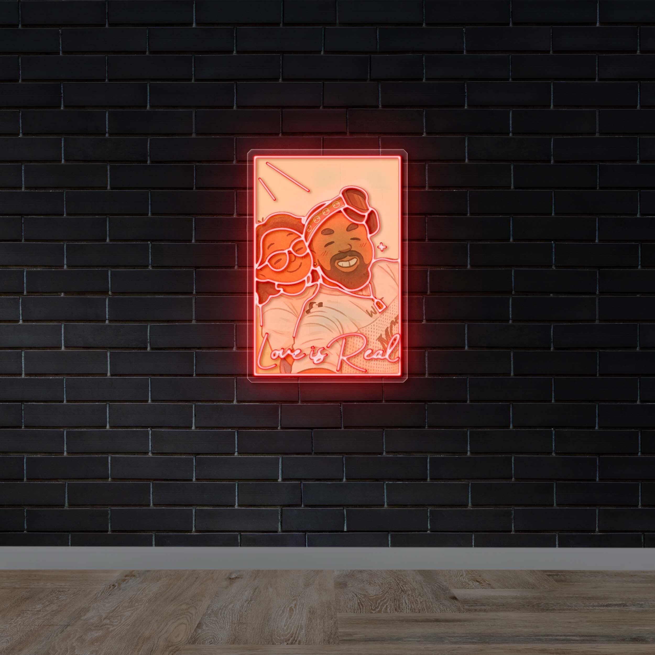 LOVE IS REAL - Premium Neon Artwork