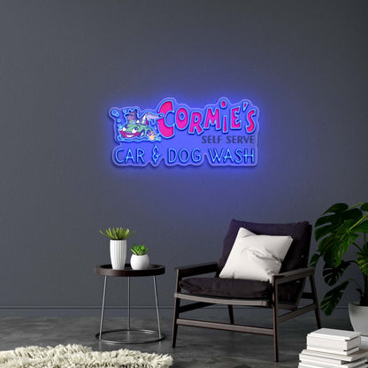 CORMIE'S SELF SERVE CAR & DOG WASH - Premium Neon Artwork